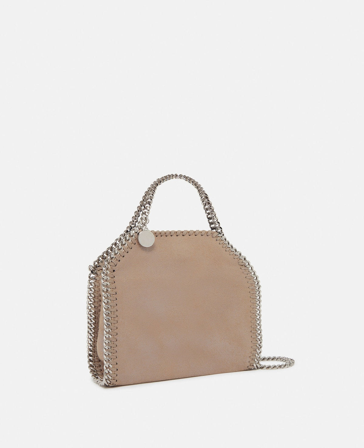 Stella McCartney Falabella Tiny Tote Bag Black Pink pearl
