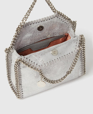 Stella McCartney Falabella Tiny Tote Bag Black Silver