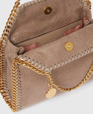 Stella McCartney Falabella Tiny Tote Bag Black Moss
