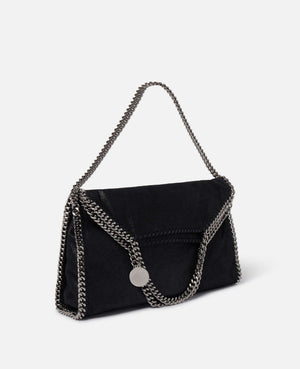Stella McCartney Falabella chain-trimmed tote bag Black Silver