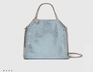 Stella McCartney Falabella Tiny Tote Bag Sapphire blue