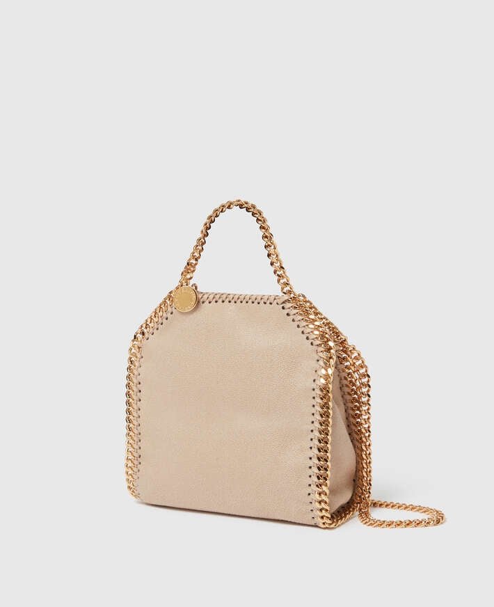 Stella McCartney Falabella Tiny Tote Bag Clotted Cream