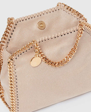 Stella McCartney Falabella Tiny Tote Bag Clotted Cream