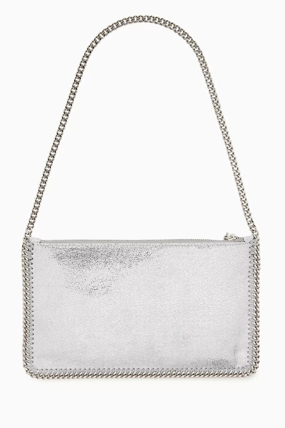 STELLA MCCARTNEY Falabella Pochette in Faux Shaggy Deer Grey