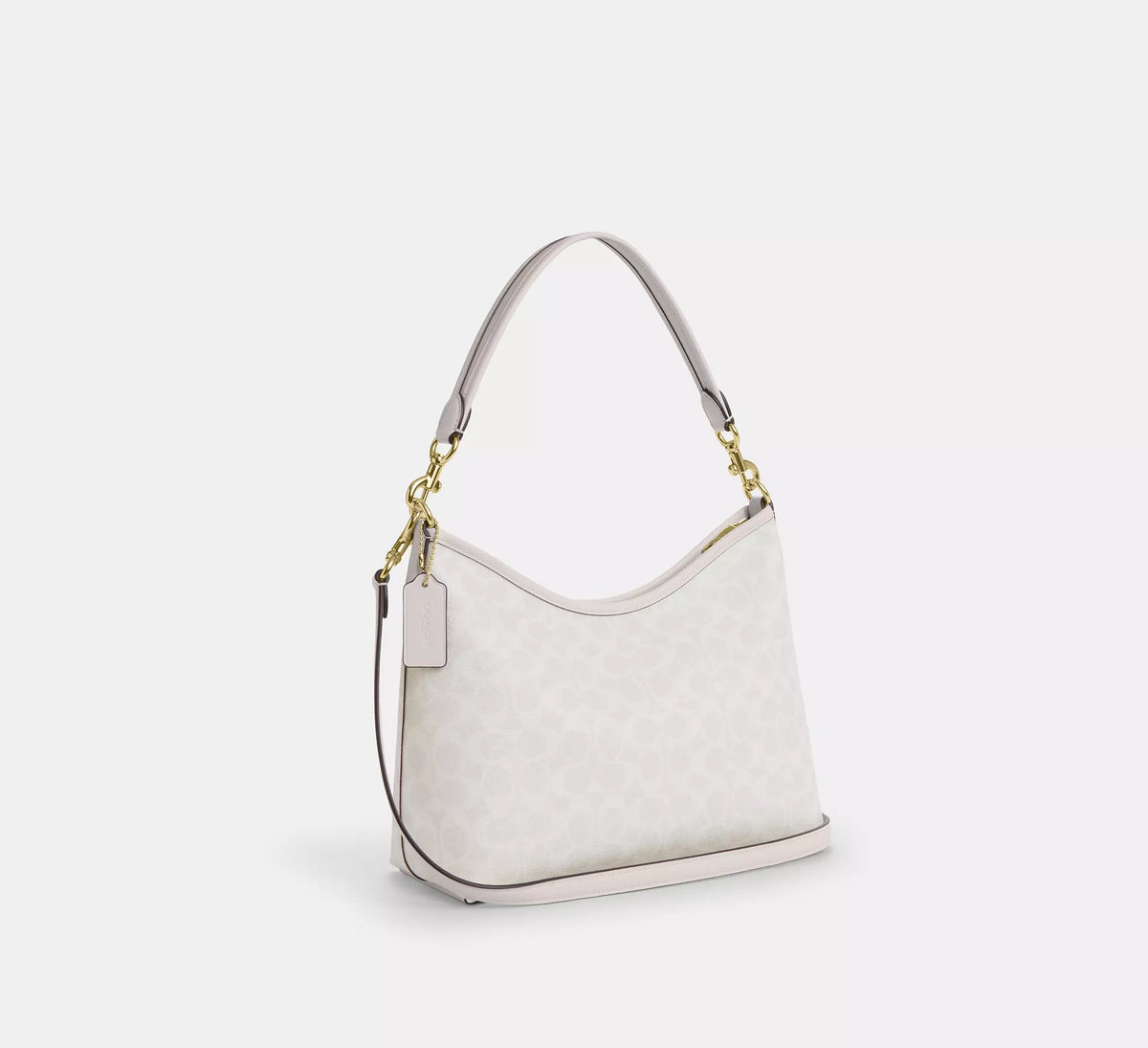 Coach Laurel Shoulder Bag In Signature Canvas White Chalk