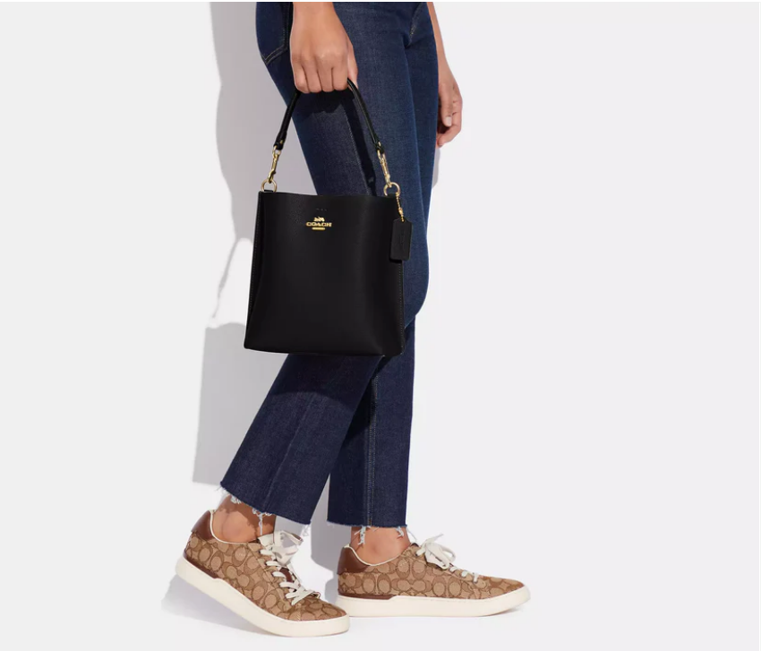Coach Mollie Bucket Bag 22 Leather Black