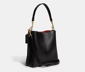 Coach Mollie Bucket Bag 22 Leather Black
