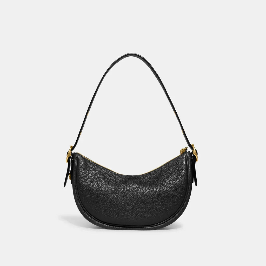Coach Luna Shoulder Bag Leather Black