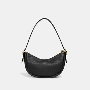 Coach Luna Shoulder Bag Leather Black