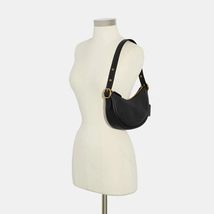 Coach Luna Shoulder Bag Leather Black