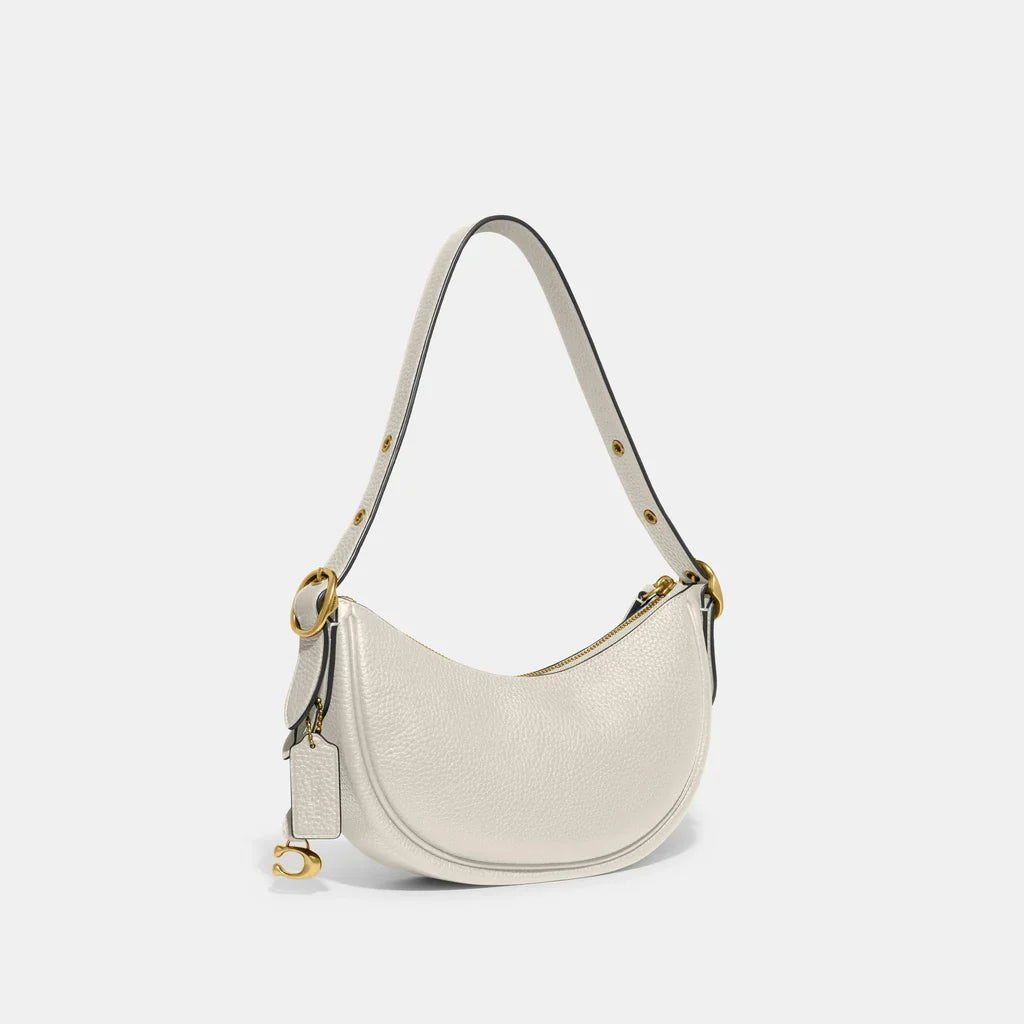 Coach Luna Shoulder Bag Leather White