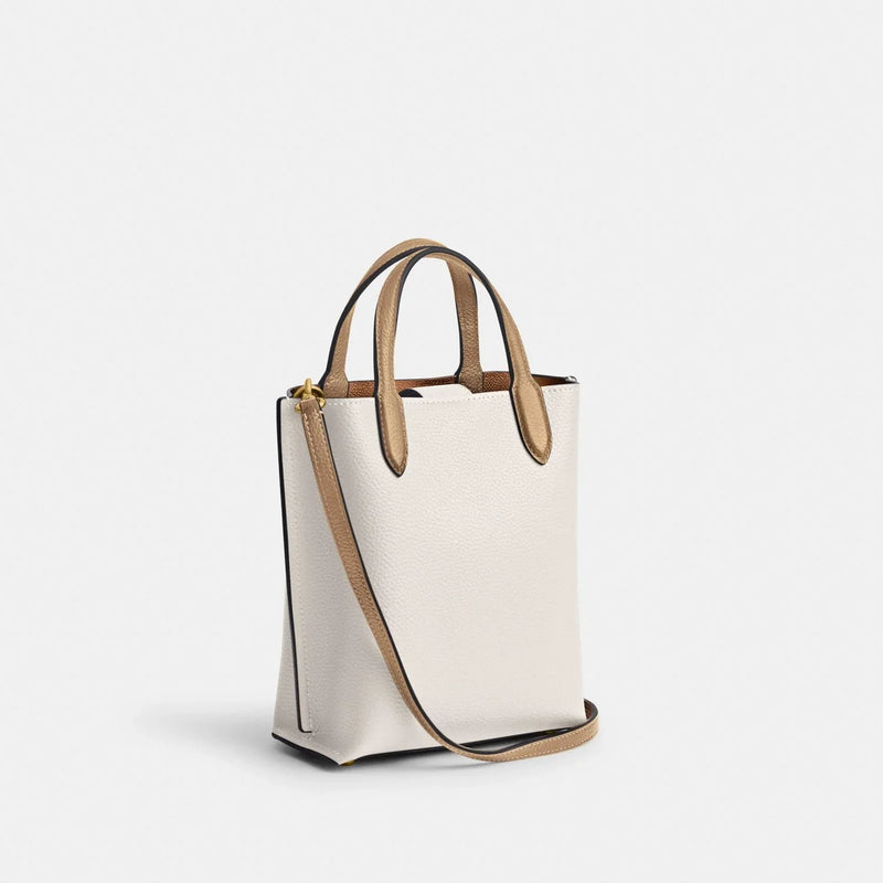 Coach WILLOW TOTE 16 Leather Chalk