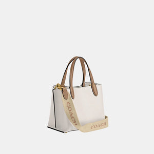 Coach Willow Tote Bag 18 Leather Chalk