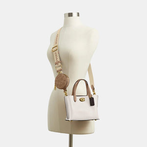 Coach Willow Tote Bag 18 Leather Chalk