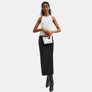 Coach Willow Tote Bag 18 Leather Chalk