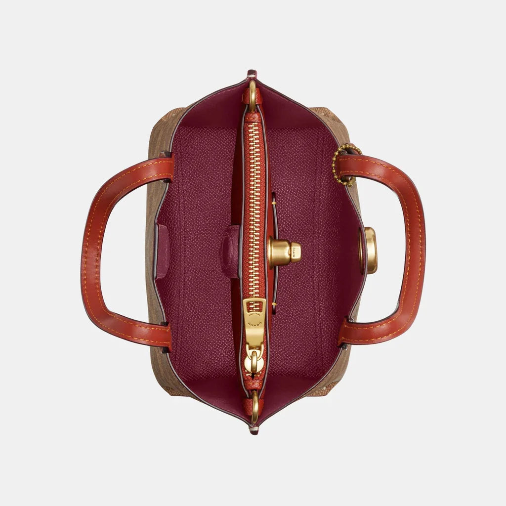Coach Willow Tote Bag 18 In Signature Canvas