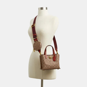 Coach Willow Tote Bag 18 In Signature Canvas
