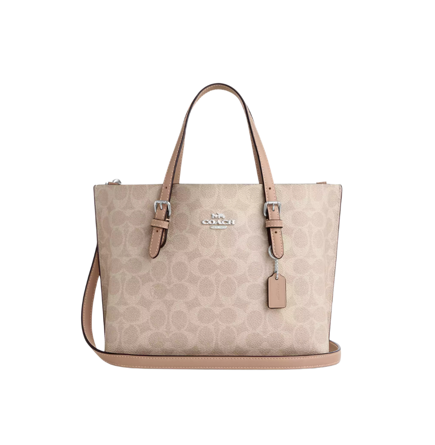 Coach Mollie Tote Bag 25 In Signature Canvas Sand Taupe
