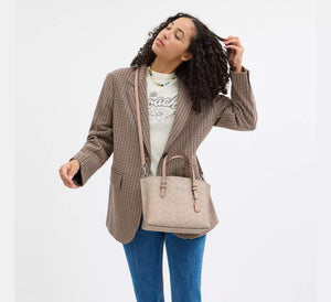 Coach Mollie Tote Bag 25 In Signature Canvas Sand Taupe