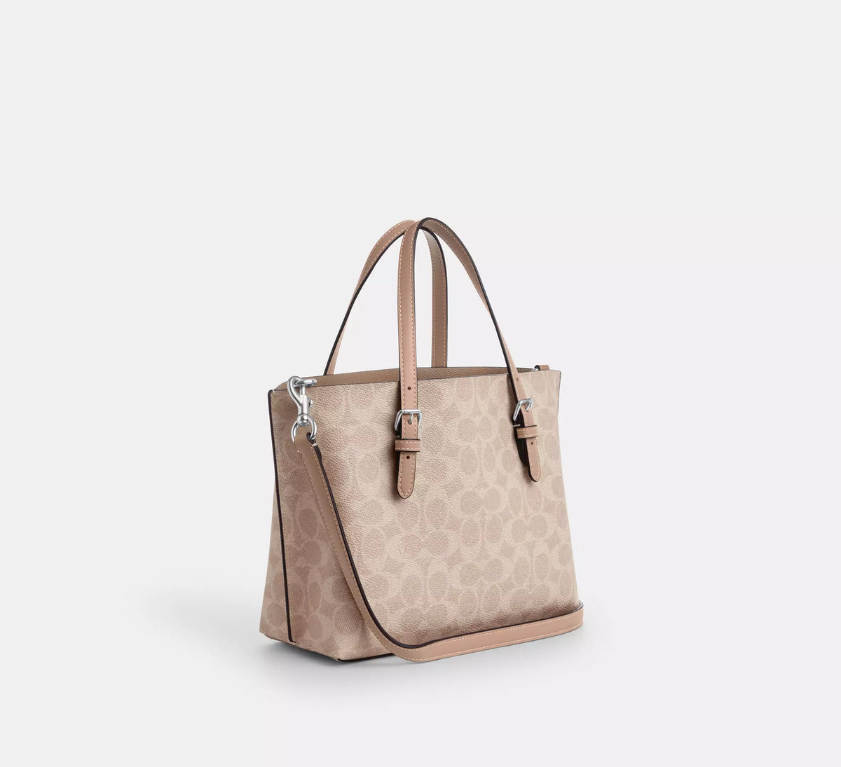 Coach Mollie Tote Bag 25 In Signature Canvas Sand Taupe