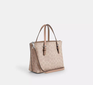 Coach Mollie Tote Bag 25 In Signature Canvas Sand Taupe