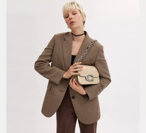 Coach Idol Leather Ivory