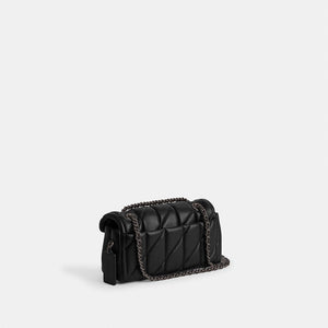 Tabby Shoulder Bag 20 With Quilting leather Black Dark