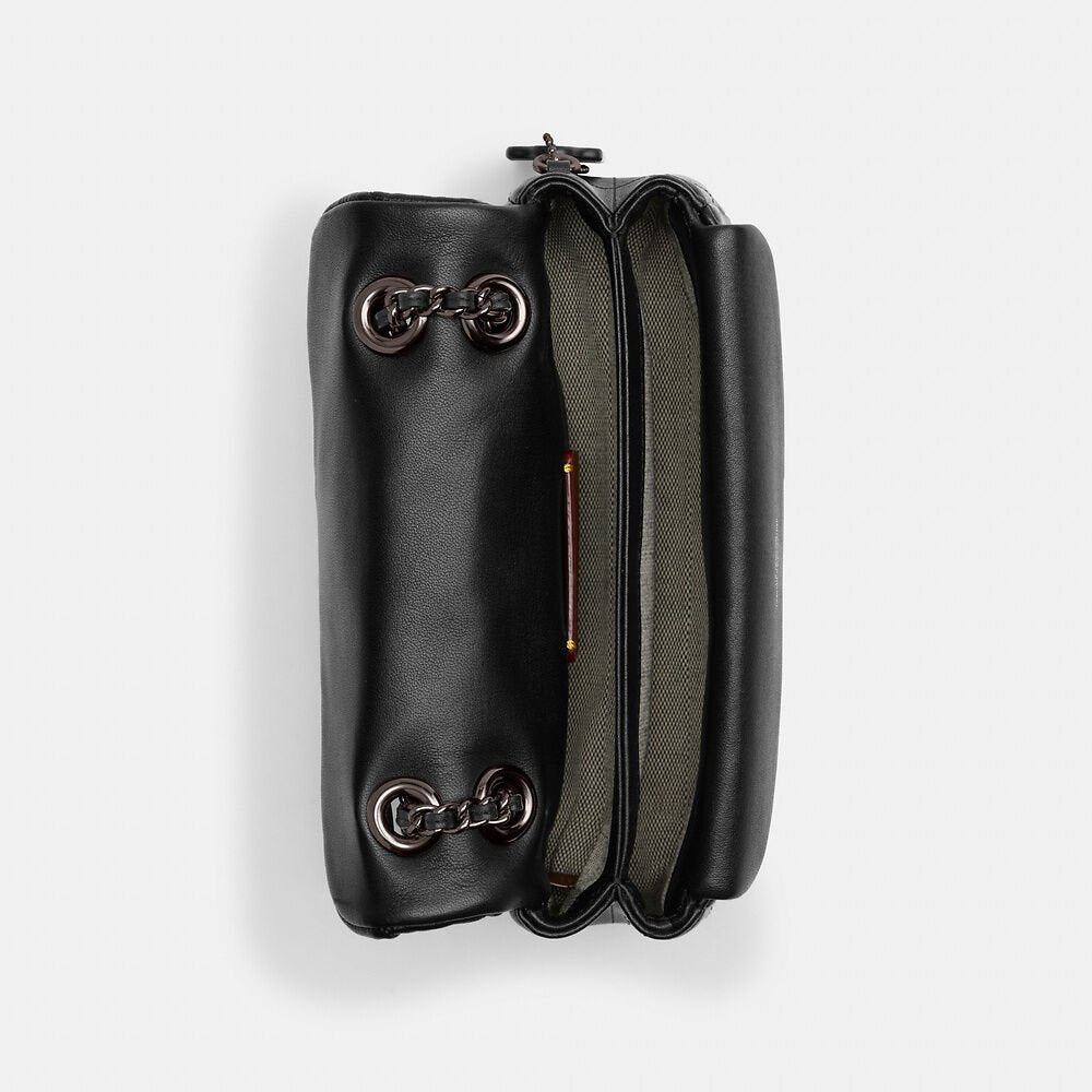 Tabby Shoulder Bag 20 With Quilting leather Black Dark