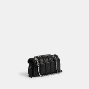Tabby Shoulder Bag 20 With Quilting leather Black Silver