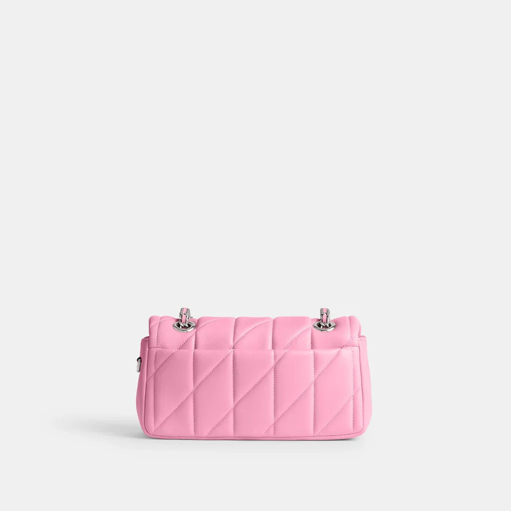 Tabby Shoulder Bag 20 With Quilting leather Pink