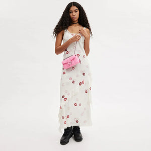 Tabby Shoulder Bag 20 With Quilting leather Pink