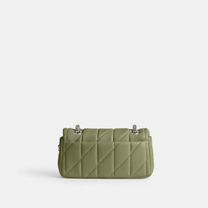 Tabby Shoulder Bag 20 With Quilting leather Green
