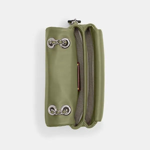 Tabby Shoulder Bag 20 With Quilting leather Green