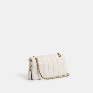 Tabby Shoulder Bag 26 With Quilting Chalk Gold