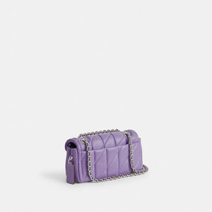 Tabby Shoulder Bag 20 With Quilting leather Purple