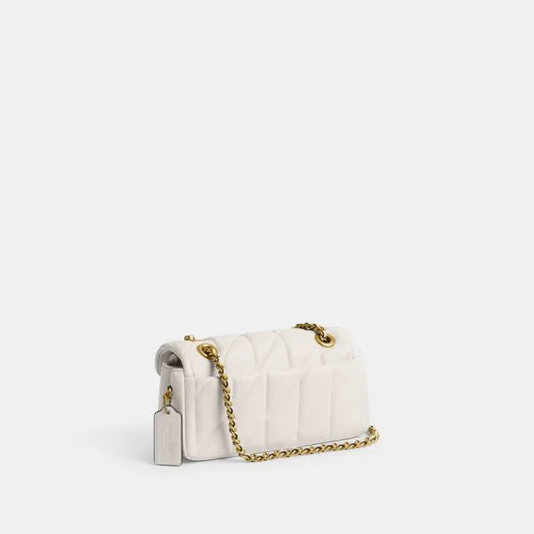 Tabby Shoulder Bag 20 With Quilting leather Chalk Gold