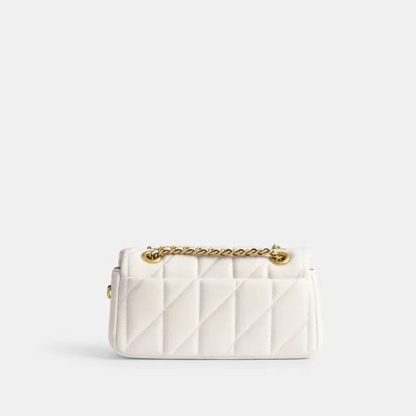 Tabby Shoulder Bag 20 With Quilting leather Chalk Gold