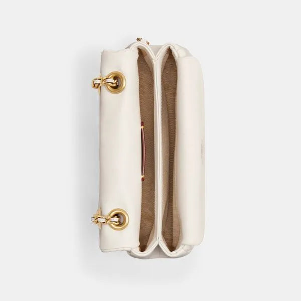 Tabby Shoulder Bag 20 With Quilting leather Chalk Gold