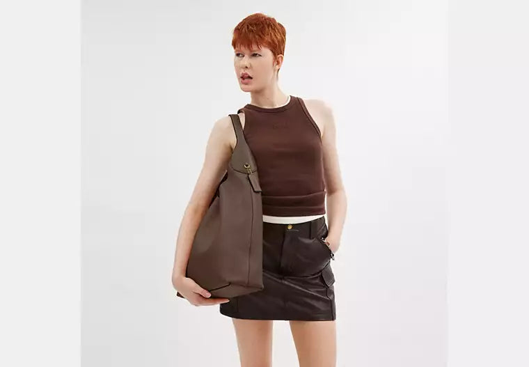 Coach Brooklyn Shoulder Bag 39 Dark Stone