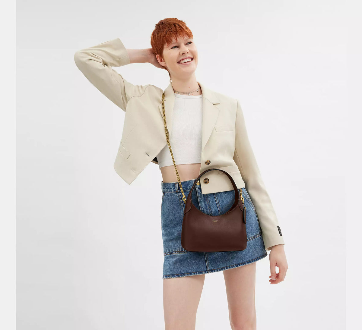 Coach Brooklyn Shoulder Bag 23 Maple