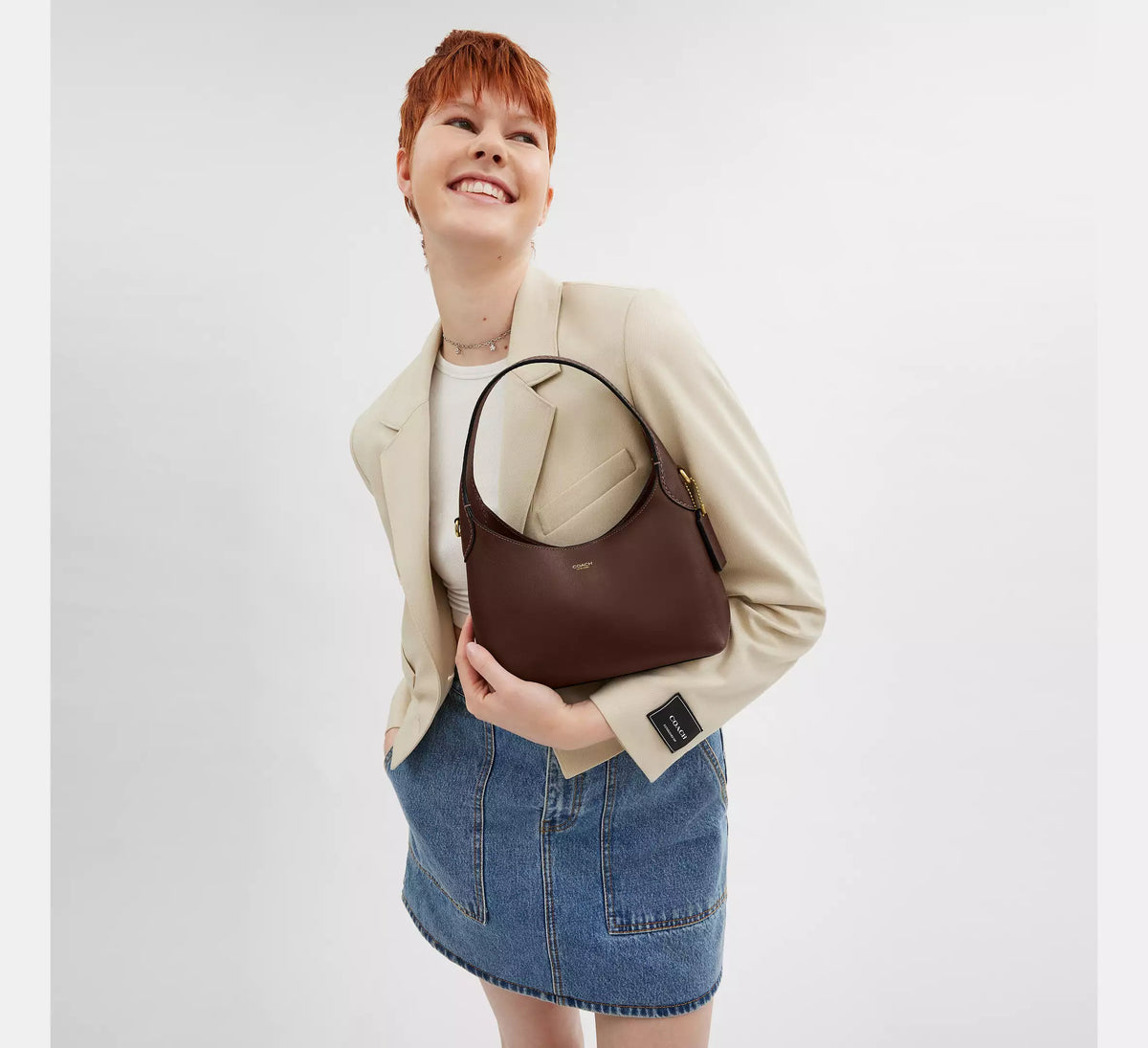 Coach Brooklyn Shoulder Bag 23 Maple