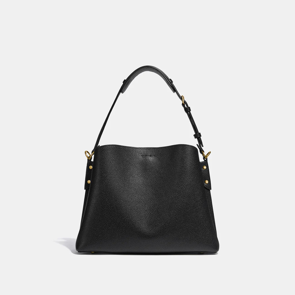 Coach Willow Shoulder Bag Leather Black