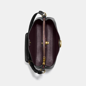 Coach Willow Shoulder Bag Leather Black