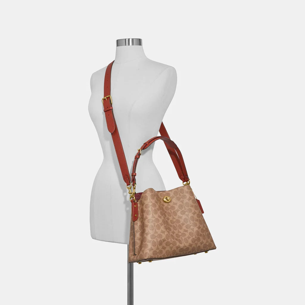 Coach Willow Shoulder Bag In Signature Canvas