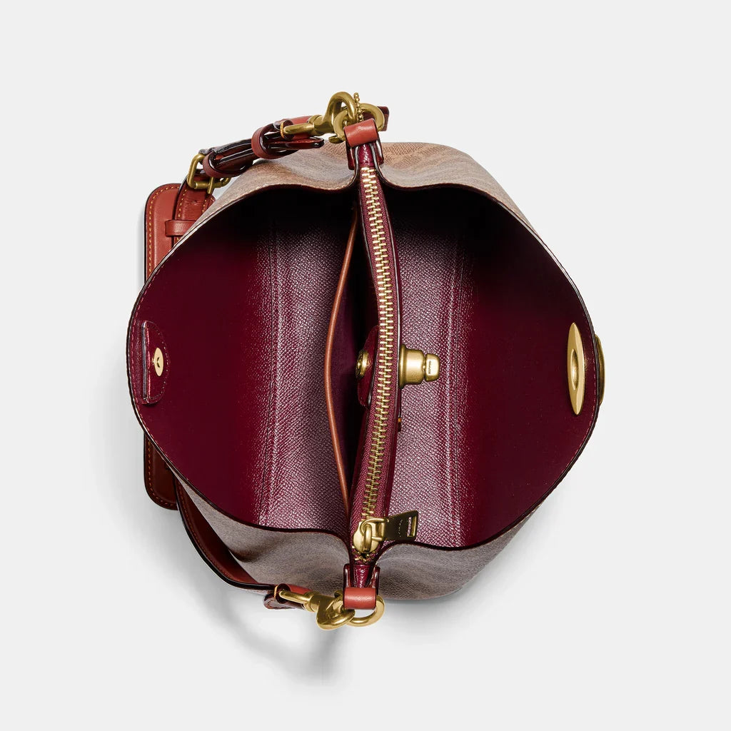 Coach Willow Bucket Bag In Signature Canvas