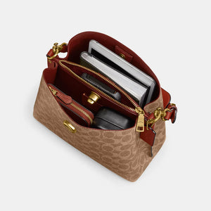 Coach Willow Bucket Bag In Signature Canvas