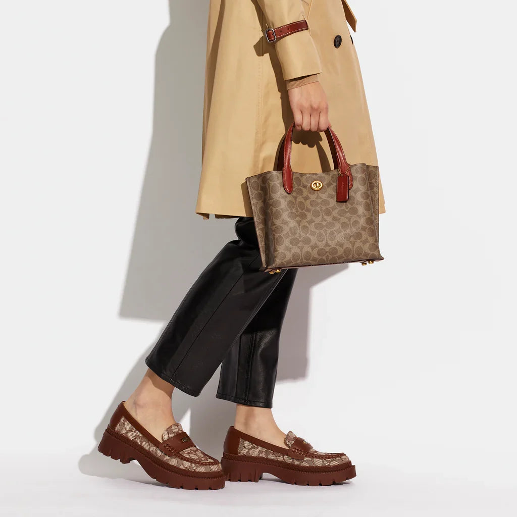 Coach Willow Tote Bag 24 In Signature Canvas