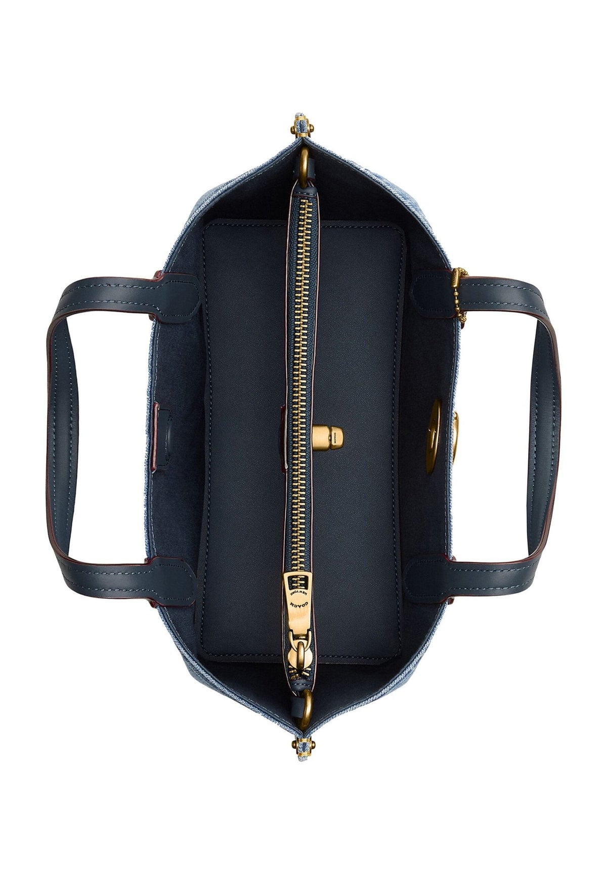 Coach Willow Tote Bag 24 In Denim