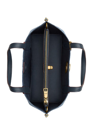 Coach Willow Tote Bag 24 In Denim