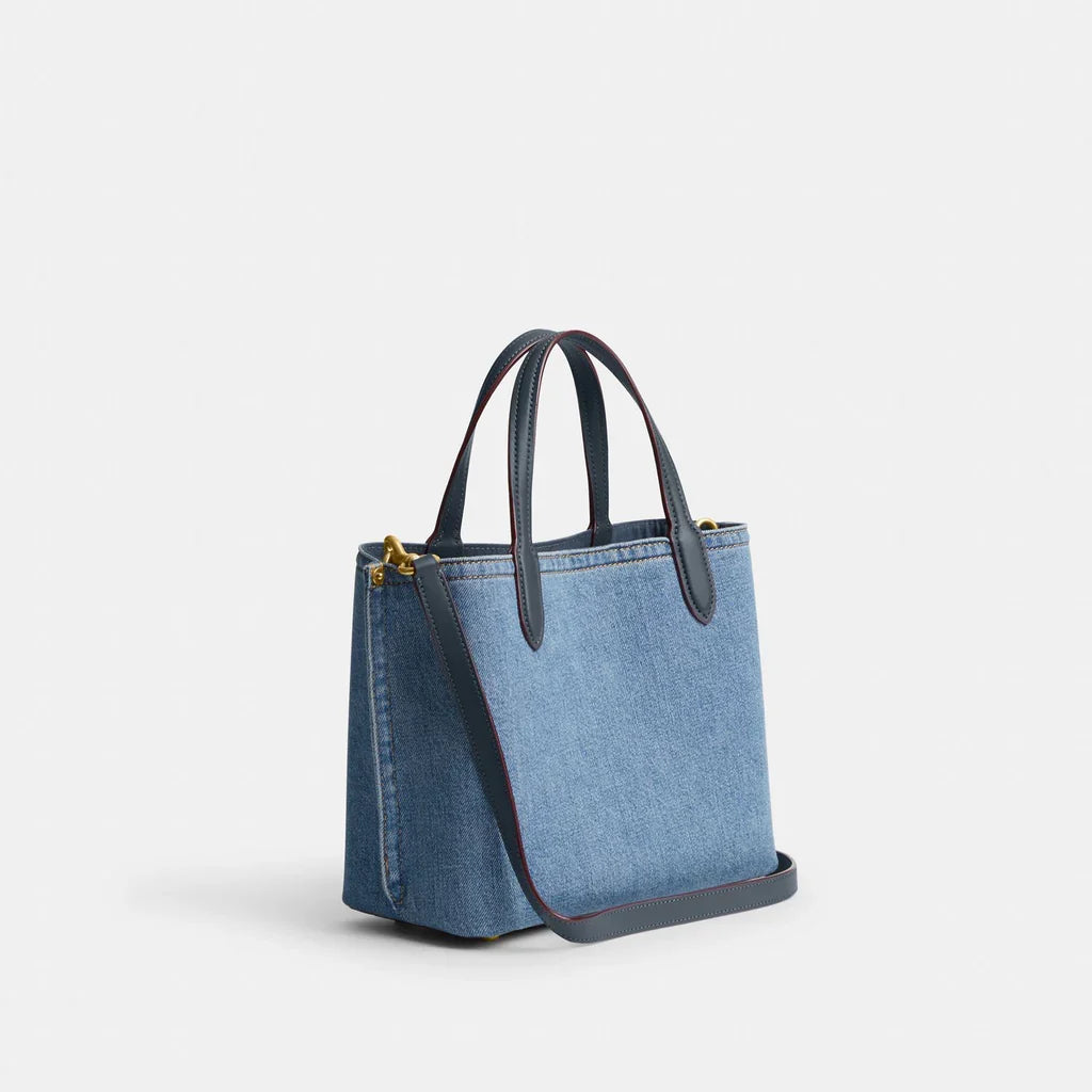Coach Willow Tote Bag 24 In Denim